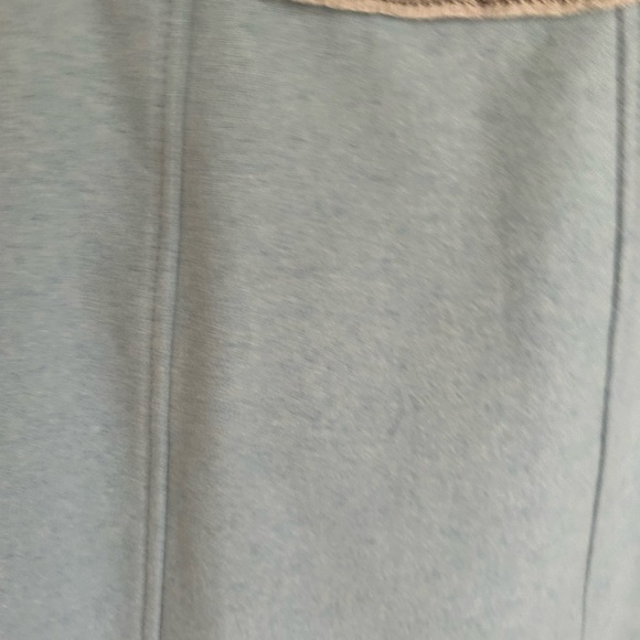 NWT Gap pale blue a line skirt size 2. Wool blend w/nordic looking trim. Lined! - Picture 6 of 15